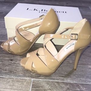 L.K. Bennett Sandy Heels, Taupe Size 37.5